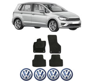 Set Covorase Presuri Volkswagen GOLF SPORTSVAN VII (AM1, AN1) din 2014-2020, Auto, Material Textil Mocheta, Volkswagen - Img 2