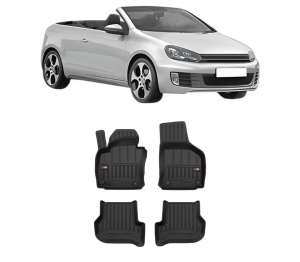 Set covorase presuri Volkswagen GOLF VI Convertible (517) din 2011-2016, auto, din cauciuc thermoplastic, Volkswagen - Img 2
