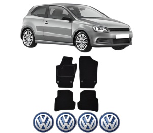 Set Covorase Presuri Volkswagen POLO V (6R1, 6C1) din 2009-2022, Auto, Material Textil Mocheta, Volkswagen - Img 2