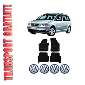 Set Covorase Presuri Volkswagen TOURAN I din 2003-2015, Auto, Material Textil Mocheta, Volkswagen