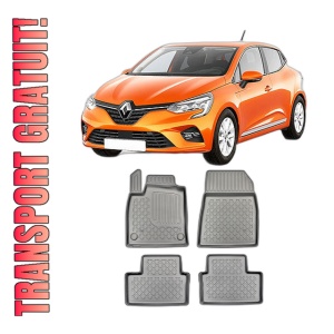 Set covorase RENAULT CLIO V HYBRID, din 07.2020 - Prezent, covorase tavita, caroserie HATCHBACK, compatibile cu autoturismul RENAULT CLIO V HYBRID, ARISTAR