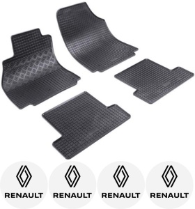 Set covorase Renault Megane III Hatchback 11.2008 - 12.2015 si 4 stickere rotunde Renault accesorii pentru autoturismul tau - masina v4488