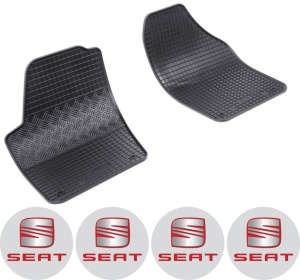 Set covorase Seat Ibiza 03.2002 - 2008 si 4 stickere rotunde Seat accesorii pentru autoturismul tau - masina v4440