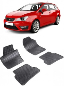Set covorase Seat Ibiza IV Hatchback 6J/6P 05.2008 - 05.2017 si 4 stickere rotunde Seat accesorii pentru autoturismul tau - masina v4431