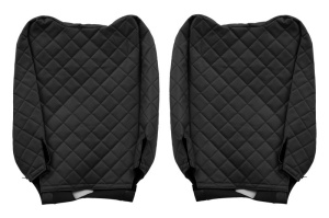 Set Huse Scaune Camion Tir RENAULT TRUCKS T din 2004-2019, Auto, Model ELEGANCE Q, Culoare Negru, 4x Stickere auto cu RENAULT TRUCKS - Img 3