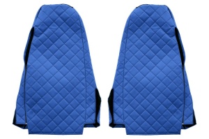 Set Huse Scaune Camion Tir SCANIA P I din 2003-2019, Auto, Model ELEGANCE Q, Culoare Albastru, 4x Stickere auto cu SCANIA - Img 3