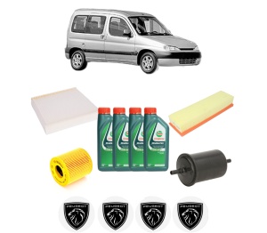 Set Pachet filtre revizie Bosch, 4 litrii ulei Castrol 10W40 PEUGEOT PARTNER MPV (5_, G_) 1.6 16V din 2001-2008, 4x Stickere auto cu PEUGEOT - Img 2