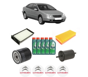 Set Pachet filtre revizie Bosch, 5 litrii ulei Castrol 10W40 CITROEN C5 I (DC_) 2.0 16V HPi (DCRLZB) din 2001-2004, 4x Stickere auto cu CITROEN - Img 2