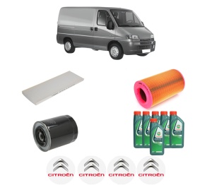 Set Pachet filtre revizie Bosch, 6 litrii ulei Castrol 10W40 CITROEN JUMPER I Van (230L) 2.8 HDi din 2000-2002, 4x Stickere auto cu CITROEN - Img 2