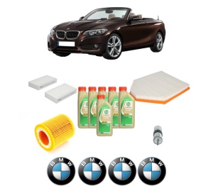 Set Pachet filtre revizie Bosch, 6 litrii ulei Castrol 5W30 BMW Seria X4 (F26) xDrive 28 i din 2014-2018, 4x Stickere auto cu BMW - Img 2