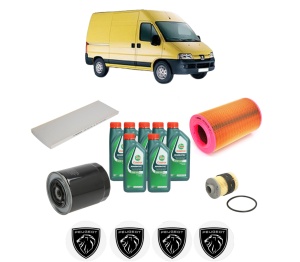 Set Pachet filtre revizie Bosch, 7 litrii ulei Castrol 10W40 PEUGEOT BOXER Bus (244, Z_) 2.8 HDi din 2004-2006, 4x Stickere auto cu PEUGEOT - Img 2