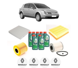 Set Pachet filtre revizie Bosch, 7 litrii ulei Castrol 10W40 RENAULT VEL SATIS (BJ0_) 2.2 dCi (BJ0E, BJ0F) din 2002-2009, 4x Stickere auto cu RENAULT - Img 2