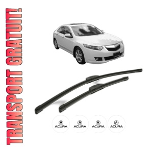 Set stergatoare ACURA TSX (CL_) din 2003, pentru parbriz auto, 2 bucati, Bosch Aerotwin Retrofit, din cauciuc siliconat rezistent, 4 Stickere Auto ACURA