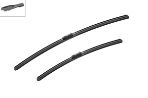 Set stergatoare auto AUDI A8 D4 (4H2, 4H8, 4HC, 4HL) din 2009-2018, pentru parbriz auto, 2 bucati, Bosch Aerotwin, din cauciuc siliconat rezistent, 4 Stickere Auto AUDI - Img 3
