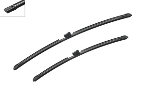 Set stergatoare auto AUDI E-TRON (GEN) din 2018-2020, pentru parbriz auto, 2 bucati, Bosch Aerotwin, din cauciuc siliconat rezistent, 4 Stickere Auto AUDI - Img 3