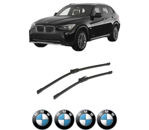 Set stergatoare auto BMW Seria X1 (E84) din 2009-2015, pentru parbriz auto, 2 bucati, Bosch Aerotwin, din cauciuc siliconat rezistent, 4 Stickere Auto BMW Seria - Img 2