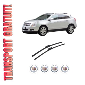 Set stergatoare auto CADILLAC SRX din 2003-2016, pentru parbriz auto, 2 bucati, Bosch Aerotwin Retrofit, din cauciuc siliconat rezistent, 4 Stickere Auto CADILLAC