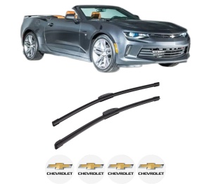 Set stergatoare auto CHEVROLET CAMARO Convertible din 2011-2016, pentru parbriz auto, 2 bucati, Bosch Aerotwin Retrofit, din cauciuc siliconat rezistent, 4 Stickere Auto CHEVROLET - Img 2