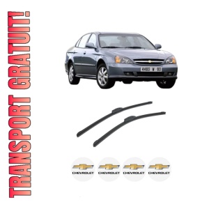 Set stergatoare auto CHEVROLET EVANDA din 2005-2006, pentru parbriz auto, 2 bucati, Bosch Aerotwin Retrofit, din cauciuc siliconat rezistent, 4 Stickere Auto CHEVROLET