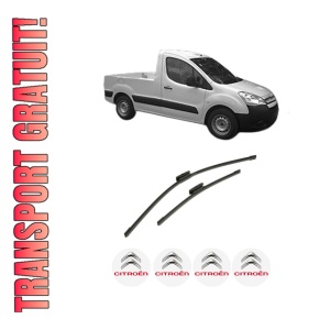 Set stergatoare auto CITROEN BERLINGO Platform/Chassis (B9) din 2008-2021, pentru parbriz auto, 2 bucati, Bosch Aerotwin Multi, din cauciuc siliconat rezistent, 4 Stickere Auto CITROEN