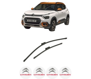 Set stergatoare auto CITROEN C3 ORIGIN III (SX) din 2024, pentru parbriz auto, 2 bucati, Bosch Aerotwin, din cauciuc siliconat rezistent, 4 Stickere Auto CITROEN - Img 2