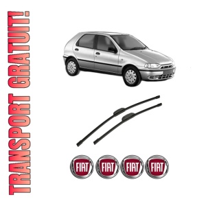 Set stergatoare auto FIAT PALIO (178_, 171_, 371_) din 1998-2001, pentru parbriz auto, 2 bucati, Bosch Aerotwin Retrofit, din cauciuc siliconat rezistent, 4 Stickere Auto FIAT