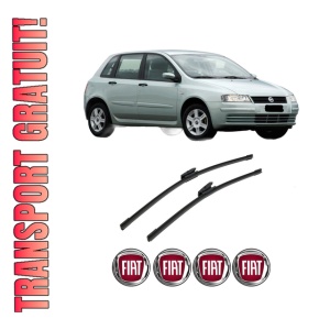Set stergatoare auto FIAT STILO VAN (192_) din 2001-2008, pentru parbriz auto, 2 bucati, Bosch Aerotwin Multi, din cauciuc siliconat rezistent, 4 Stickere Auto FIAT