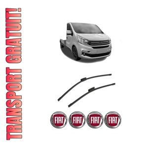 Set stergatoare auto FIAT TALENTO Platform/Chassis (296_) din 2016-2019, pentru parbriz auto, 2 bucati, Bosch Aerotwin Multi, din cauciuc siliconat rezistent, 4 Stickere Auto FIAT