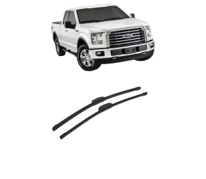 Set stergatoare auto FORD F-150 Crew Cab Pickup din 2003-2008, pentru parbriz auto, 2 bucati, Bosch Aerotwin Retrofit, din cauciuc siliconat rezistent, 4 Stickere Auto FORD - Img 2