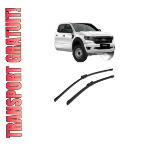 Set stergatoare auto FORD RANGER Crew Cab Pickup din 2022-2023, pentru parbriz auto, 2 bucati, Bosch Aerotwin, din cauciuc siliconat rezistent, 4 Stickere Auto FORD