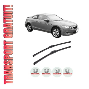 Set stergatoare auto HONDA ACCORD VIII (CP) din 2008-2012, pentru parbriz auto, 2 bucati, Bosch Aerotwin Retrofit, din cauciuc siliconat rezistent, 4 Stickere Auto HONDA