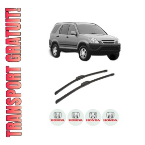 Set stergatoare auto HONDA CR-V II (RD_) din 2001-2007, pentru parbriz auto, 2 bucati, Bosch Aerotwin Retrofit, din cauciuc siliconat rezistent, 4 Stickere Auto HONDA