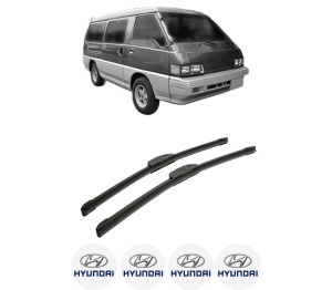Set stergatoare auto HYUNDAI GRACE Bus din 1998-2001, pentru parbriz auto, 2 bucati, Bosch Aerotwin Retrofit, din cauciuc siliconat rezistent, 4 Stickere Auto HYUNDAI - Img 2