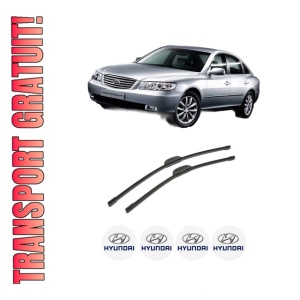 Set stergatoare auto HYUNDAI GRANDEUR (TG) din 2005-2011, pentru parbriz auto, 2 bucati, Bosch Aerotwin Retrofit, din cauciuc siliconat rezistent, 4 Stickere Auto HYUNDAI