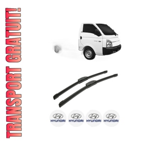 Set stergatoare auto HYUNDAI H100 Platform/Chassis (HR) din 2006, pentru parbriz auto, 2 bucati, Bosch Aerotwin Retrofit, din cauciuc siliconat rezistent, 4 Stickere Auto HYUNDAI