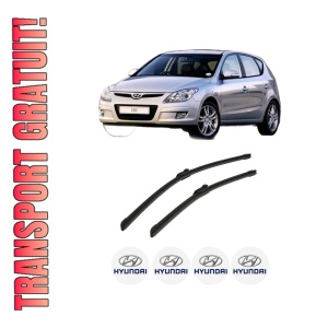Set stergatoare auto HYUNDAI i30 Estate (FD) din 2007-2012, pentru parbriz auto, 2 bucati, Bosch Aerotwin, din cauciuc siliconat rezistent, 4 Stickere Auto HYUNDAI