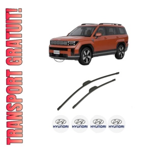 Set stergatoare auto HYUNDAI SANTA FE V (MX5) din 2024, pentru parbriz auto, 2 bucati, Bosch Aerotwin Retrofit, din cauciuc siliconat rezistent, 4 Stickere Auto HYUNDAI