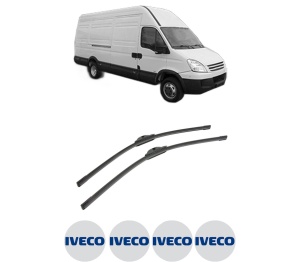 Set stergatoare auto Iveco DAILY IV Van din 2006-2011, pentru parbriz auto, 2 bucati, Bosch Aerotwin, din cauciuc siliconat rezistent, 4 Stickere Auto Iveco - Img 2