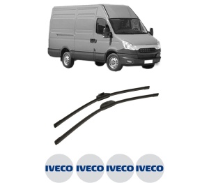 Set stergatoare auto Iveco DAILY V Van din 2011-2014, pentru parbriz auto, 2 bucati, Bosch Aerotwin Retro Truck, din cauciuc siliconat rezistent, 4 Stickere Auto Iveco - Img 2