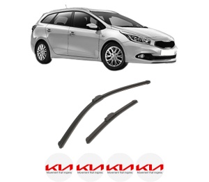 Set stergatoare auto KIA CEE'D Sportswagon (JD) din 2012-2018, pentru parbriz auto, 2 bucati, Bosch Aerotwin Retrofit, din cauciuc siliconat rezistent, 4 Stickere Auto KIA - Img 2