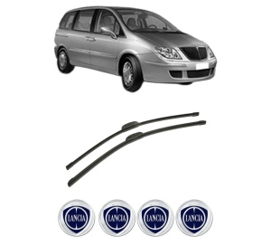 Set stergatoare auto LANCIA PHEDRA (179_) din 2002-2010, pentru parbriz auto, 2 bucati, Bosch Aerotwin Retrofit, din cauciuc siliconat rezistent, 4 Stickere Auto LANCIA - Img 2