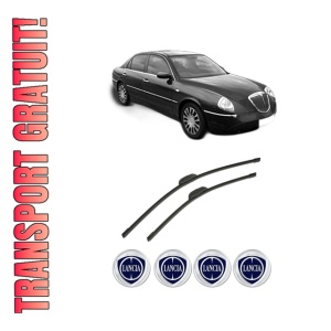 Set stergatoare auto LANCIA THESIS (841_) din 2002-2009, pentru parbriz auto, 2 bucati, Bosch Aerotwin Retrofit, din cauciuc siliconat rezistent, 4 Stickere Auto LANCIA