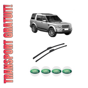 Set stergatoare auto LAND ROVER DISCOVERY IV (L319) din 2009-2018, pentru parbriz auto, 2 bucati, Bosch Aerotwin Retrofit, din cauciuc siliconat rezistent, 4 Stickere Auto LAND ROVER