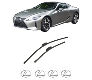 Set stergatoare auto LEXUS LC Coupe (_Z10_) din 2016-2018, pentru parbriz auto, 2 bucati, Bosch Aerotwin Retrofit, din cauciuc siliconat rezistent, 4 Stickere Auto LEXUS - Img 2
