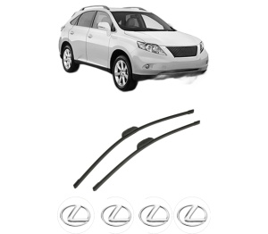 Set stergatoare auto LEXUS RX (_L1_) din 2008-2015, pentru parbriz auto, 2 bucati, Bosch Aerotwin Retrofit, din cauciuc siliconat rezistent, 4 Stickere Auto LEXUS - Img 2