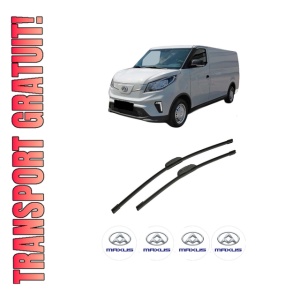 Set stergatoare auto MAXUS eDELIVER 3 Van din 2020, pentru parbriz auto, 2 bucati, Bosch Aerotwin Retrofit, din cauciuc siliconat rezistent, 4 Stickere Auto MAXUS