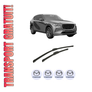 Set stergatoare auto MAZDA CX-60 (KH_) din 2022, pentru parbriz auto, 2 bucati, Bosch Aerotwin Retrofit, din cauciuc siliconat rezistent, 4 Stickere Auto MAZDA