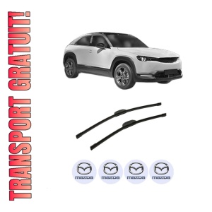 Set stergatoare auto MAZDA MX-30 (DR) din 2020-2023, pentru parbriz auto, 2 bucati, Bosch Aerotwin Retrofit, din cauciuc siliconat rezistent, 4 Stickere Auto MAZDA