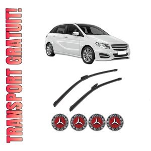 Set stergatoare auto MERCEDES-BENZ B-CLASS Sports Tourer (W246, W242) din 2011-2018, pentru parbriz auto, 2 bucati, Bosch Aerotwin Multi, din cauciuc siliconat rezistent, 4 Stickere Auto MERCEDES-BENZ