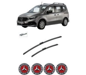 Set stergatoare auto MERCEDES-BENZ CITAN Box Body/MPV (W420) din 2021-2022, pentru parbriz auto, 2 bucati, Bosch Aerotwin, din cauciuc siliconat rezistent, 4 Stickere Auto MERCEDES-BENZ - Img 2